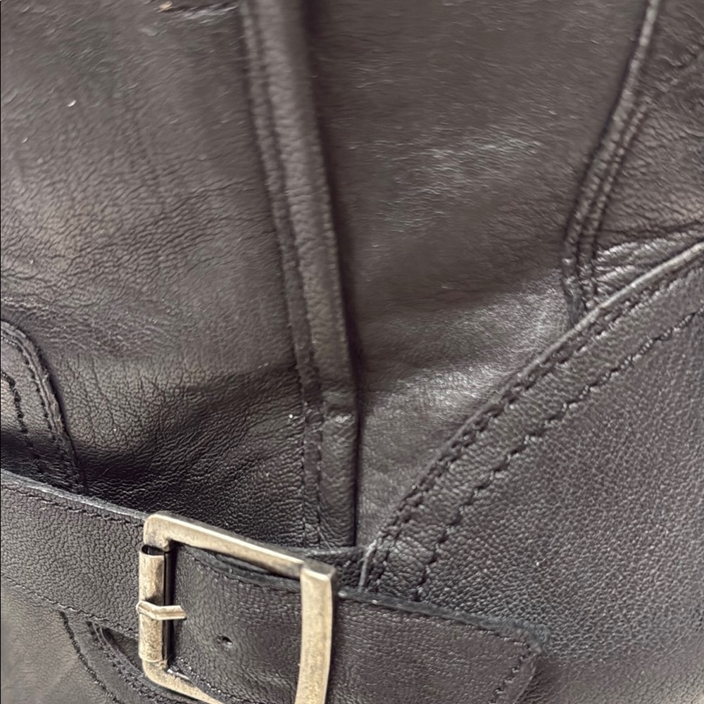 Trask Black Combat & Moto Boots Premium Leather Style - Picture 8 of 16